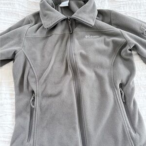 Columbia Charcoal Full-Zip Fleece Jacket
